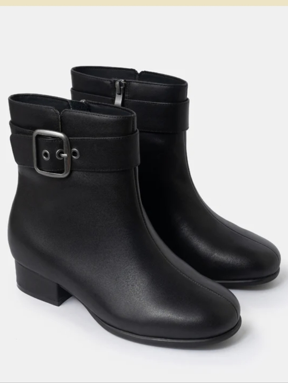 Zoe Mid Heel Buckle Bootie - NWB 9